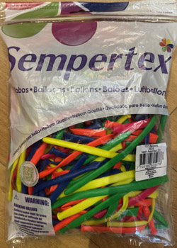 Sempertex Neon 260 Balloons Assorted